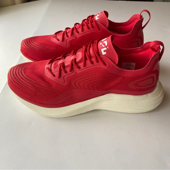 APL Athletic Propulsion Labs Streamline Red White Running Sneakers 10.5 mens - Picture 6 of 12